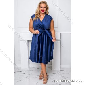 Women's Plus Size (42-46) Long Elegant Party Sleeveless Dress POLISH FASHION PMLBC23265-10