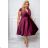 Women's Plus Size (42-46) Long Elegant Party Sleeveless Dress POLISH FASHION PMLBC23265-10 wine 42