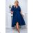 Women's Plus Size (42-46) Long Elegant Party Sleeveless Dress POLISH FASHION PMLBC23265-10 dark blue 54