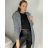 Women's Long Sleeve Knitted Cardigan (S/M ONE SIZE) ITALIAN FASHION IMPSH233091 S / M light brown