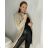 Women's Long Sleeve Knitted Cardigan (S/M ONE SIZE) ITALIAN FASHION IMPSH233091 S / M light brown