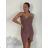 Short elegant party dress with straps for women (S/M ONE SIZE) ITALIAN FASHION IM424866