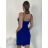 Short elegant party dress with straps for women (S/M ONE SIZE) ITALIAN FASHION IM424866