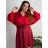 Women's elegant long sleeve bolero (S/M ONE SIZE) ITALIAN FASHION IM9235170 red 56/58