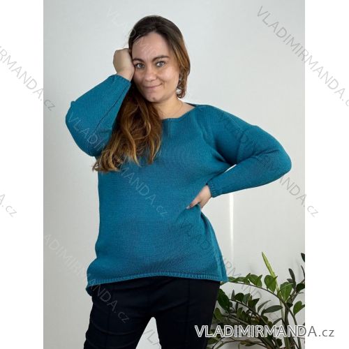 Women's Long Sleeve Turtleneck Long Sleeve Sweater (S/M/L ONE SIZE) ITALIAN FASHION IM322394