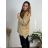 Women's Long Sleeve Turtleneck Long Sleeve Sweater (S/M/L ONE SIZE) ITALIAN FASHION IM322394