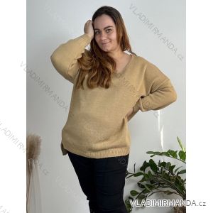 Women's Long Sleeve Turtleneck Long Sleeve Sweater (S/M/L ONE SIZE) ITALIAN FASHION IM322394