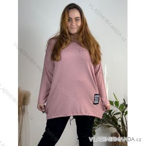 Long Sleeve Knitted Turtleneck Sweater Women Plus Size (50/52/54 ONE SIZE) ITALIAN FASHION IM424783