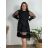 Women's Stand Collar Long Sleeve Knitted Sweater (S/M ONE SIZE) ITALIAN FASHION IMPLI228596 40/42 black