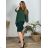 Shirt 3/4 sleeve ladies strip (uni sl) ITALIAN Fashion IM418458 52/54 green