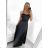 Šaty letní na ramínka dámské (S/M ONE SIZE) ITALSKÁ MÓDA IMPBB22B21841 white S / M