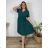 Women's elegant party long sleeve dress (S/M ONE SIZE) ITALIAN FASHION IM322282 50/52 wine