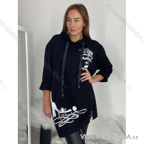 Women's Long Sleeve Tie Up Tunic (S/M ONE SIZE) ITALIAN FASHION IMPLI2234663