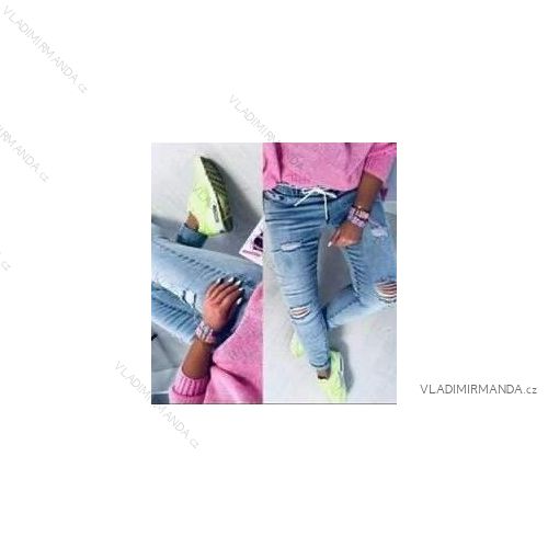 Rifle jeans dlouhé dámské (L-4XL) YES PINK YES25WL1939L