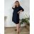 Women's elegant party long sleeve dress (S/M ONE SIZE) ITALIAN FASHION IM322282