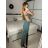 Šaty dlouhé elegantní carmen bez rukávu dámské (S/M ONE SIZE) ITALSKÁ MÓDA IMPBB232L8831/DUR -   tyrkysová -   S/M/L