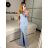 Šaty dlouhé elegantní carmen bez rukávu dámské (S/M ONE SIZE) ITALSKÁ MÓDA IMPBB232L8831/DUR -   tyrkysová -   S/M/L