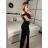 Šaty dlouhé elegantní carmen bez rukávu dámské (S/M ONE SIZE) ITALSKÁ MÓDA IMPBB232L8831/DUR -   tyrkysová -   S/M/L