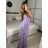 Šaty dlouhé elegantní carmen bez rukávu dámské (S/M ONE SIZE) ITALSKÁ MÓDA IMPBB232L8831/DUR -   tyrkysová -   S/M/L