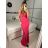 Šaty dlouhé elegantní carmen bez rukávu dámské (S/M ONE SIZE) ITALSKÁ MÓDA IMPBB232L8831/DUR -   tyrkysová -   S/M/L