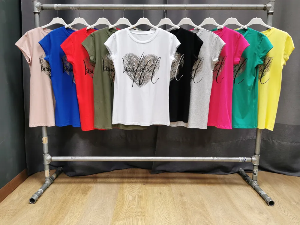 Women's short sleeve T-shirt (S/M/L ONE SIZE) ITALIAN FASHION IMPLI2550873-5
