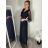 Šaty společenské elegantní třpitivé 3/4 rukáv dámské (S/M/L ONE SIZE) ITALSKá MODA IMS25KRISTA/DR S/M/L tmavě smaragdová