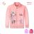 Lightweight sweatshirt with zipper, long sleeves, children's girls (98-128) KUGO MM9815