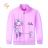 Lightweight sweatshirt with zipper, long sleeves, children's girls (98-128) KUGO MM9815