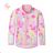 Lightweight long-sleeved zip-up sweatshirt for children and teenagers, girls (116-146) KUGO SM3531