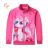 Lightweight sweatshirt with zipper, long sleeves, children's girls (98-128) KUGO SM3591