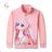 Lightweight sweatshirt with zipper, long sleeves, children's girls (98-128) KUGO SM3591