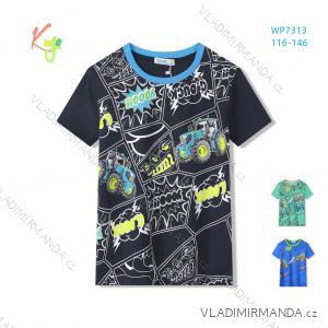 Short sleeve T-shirt for children and teenagers (116-146) KUGO WP7313