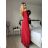 Women's Long Party Long Sleeve Dress (S/M ONE SIZE) ITALIAN FASHION IMPSH235433 XS/S red