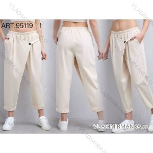 Elegant 3/4 short women's trousers, oversized (48/50/52 ONE SIZE) ITALIAN FASHION IM425065