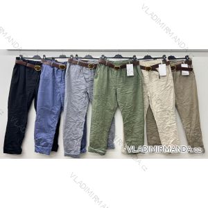 Elegant trousers with belt for women (S/M/L ONE SIZE) ITALIAN FASHION IM425057