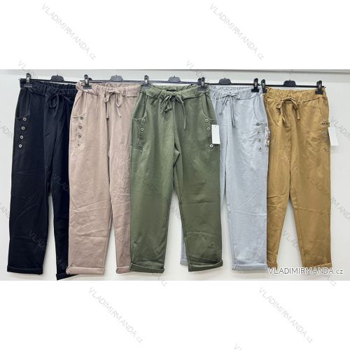Elegant trousers with belt for women (S/M/L ONE SIZE) ITALIAN FASHION IM425057