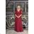 Women's Plus Size (42-46) Long Elegant Party Sleeveless Dress POLISH FASHION PMLBC23265-10 wine 52