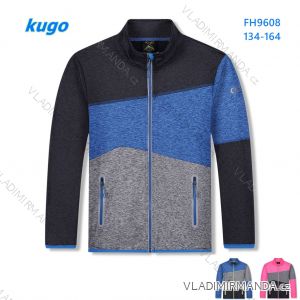 Zip-up sweatshirt for children's girls (98-128) KUGO WM0869