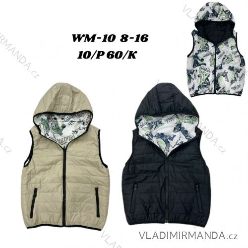 Sleeveless fleece vest for children, teenagers and boys (116-152) WOLF B2346