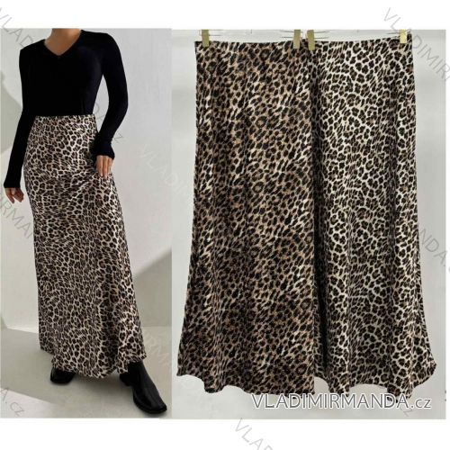 Women's long leather skirt (S/M/L ONE SIZE) ITALIAN FASHION IMWB241430