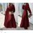 Women's Long Sleeve Hoodie Dress (S / M ONE SIZE) ITALIAN FASHION IMWA216095