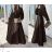 Women's Long Sleeve Hoodie Dress (S / M ONE SIZE) ITALIAN FASHION IMWA216095