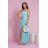 Women's strapless tulle party dress (S/M/L ONE SIZE) ITALIAN FASHION IM923001 modrá mintova 34