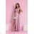 Women's strapless tulle party dress (S/M/L ONE SIZE) ITALIAN FASHION IM923001 medium pink 