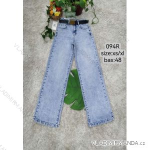 Women's long jeans with belt (XS-XL) MOG25094R