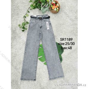 Women's long jeans with belt (XS-XL) MOG25096R