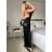 Elegant formal dress with straps for women (S / M ONE SIZE) ITALIAN FASHION IM321576 -   black -   S / M