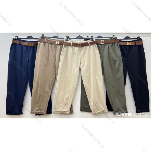 Elegant trousers with belt for women (S/M/L ONE SIZE) ITALIAN FASHION IM425057