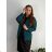 Elegant long sleeve women's jacket, oversized (48/50/52 ONE SIZE) ITALIAN FASHION IMD25513
