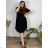 Women's Cotton Short Sleeve Summer Dress (S / M / L / XL ONE SIZE) ITALIAN FASHION IMD22472 60/62 red